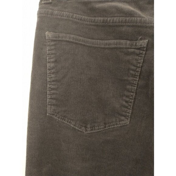 TALBOTS Heritage Pants Womens Charcoal Gray Pin Cord Corduroy Tapered Leg - 14 - Picture 5 of 9